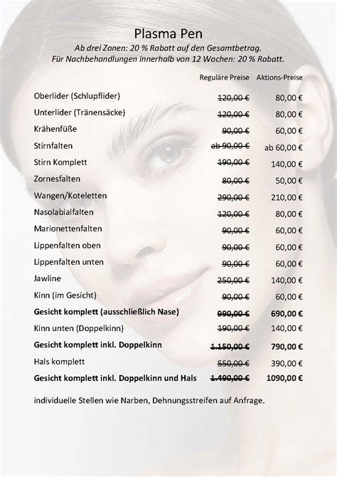 scs beauty total preisliste